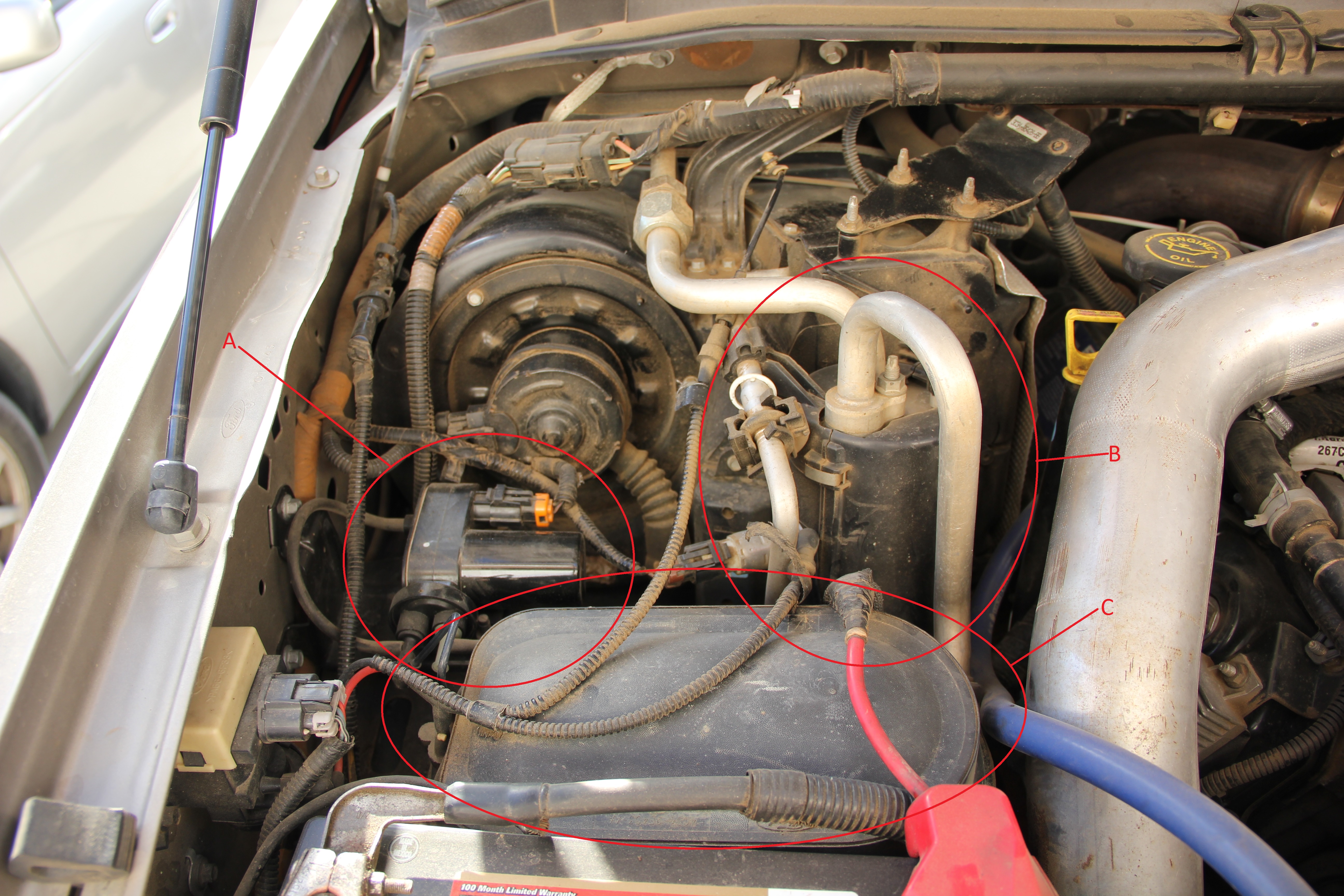 Identifying engine compartment parts - Ford Powerstroke Diesel Forum